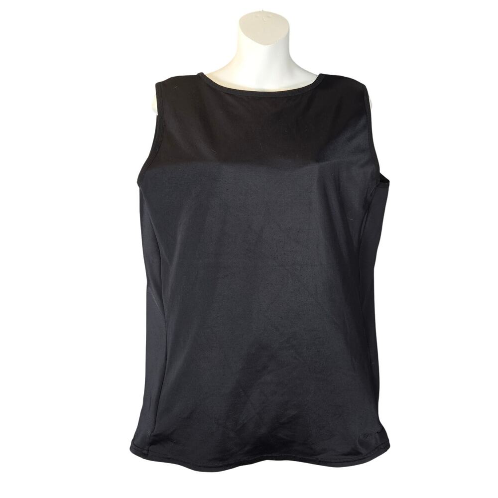 Underworks 2X Shapewear Compression Binder Tank Top Style‎ 918 Black Minimalist